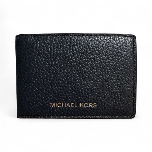 Michael Kors Pebbled Blue Card Holder NWOT - Picture 1 of 3